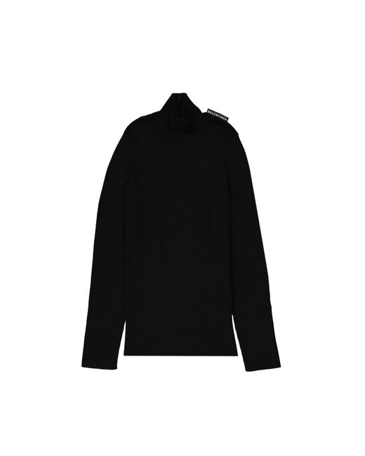Balenciaga Silk Sweater in het Black voor heren