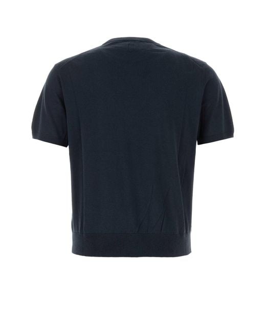 Canali Black Dark Cotton Blend Sweater