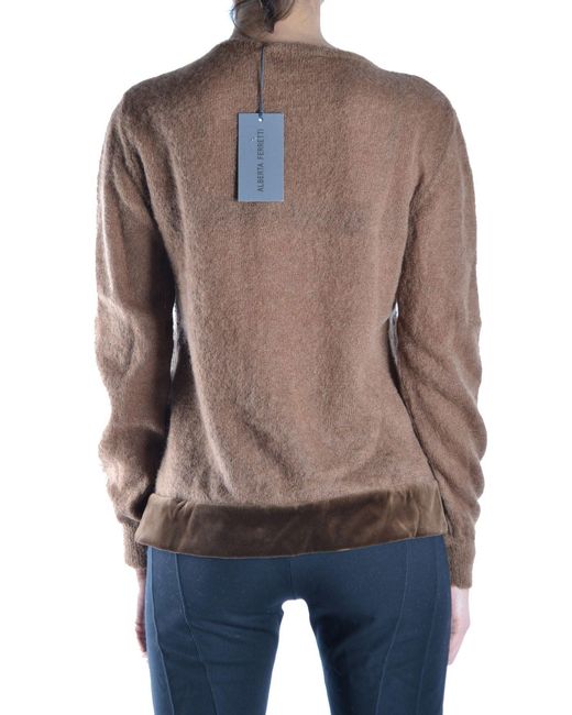 Alberta Ferretti Gray Knitwear Choker