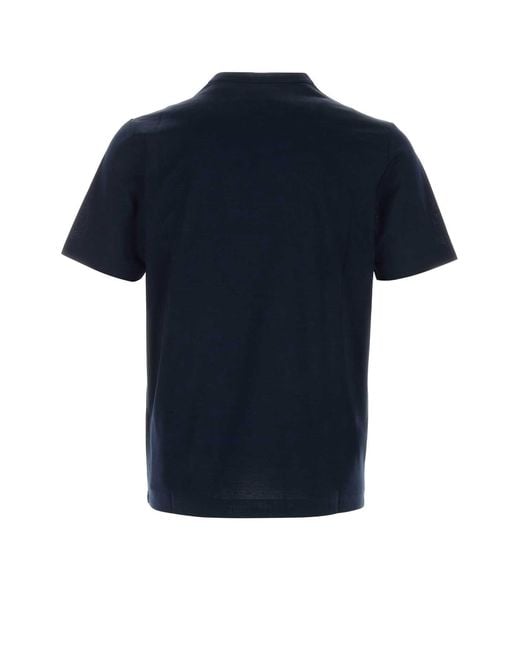 Canali Black T Shirt for men
