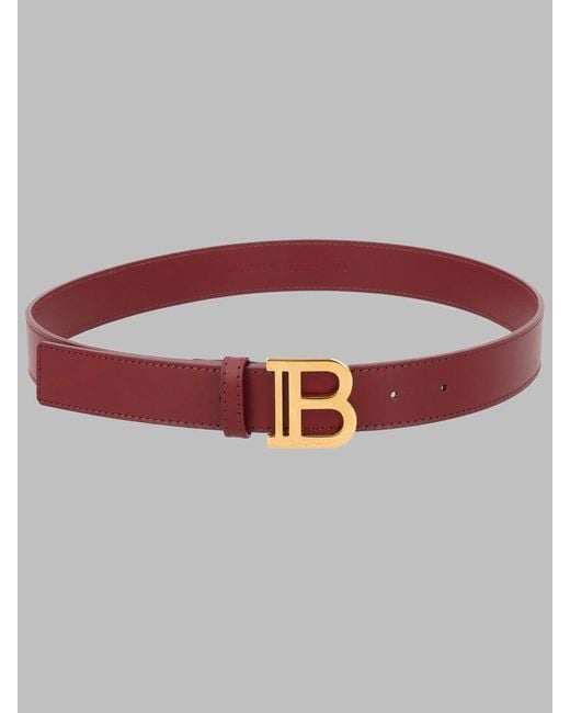 Balmain Red Mini Cinte Belt For Kids