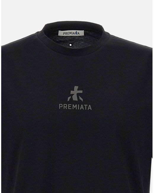 Premiata Schwarzes T-Shirt Mit Reflektierendem Logo in Black für Herren