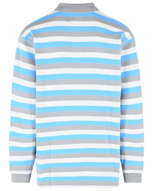 ERL Blue Cotton Polo Shirt