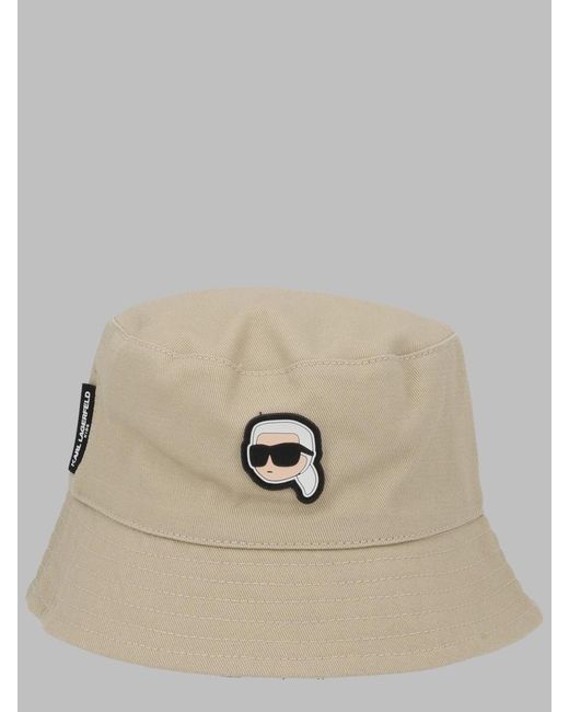 Karl Lagerfeld Natural Cappello Reversibile