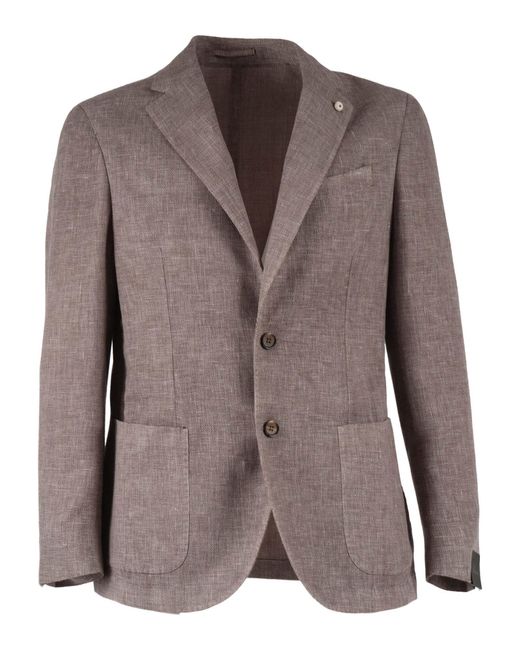 BRANDO-LUBIAM Brown Giacca Drop S