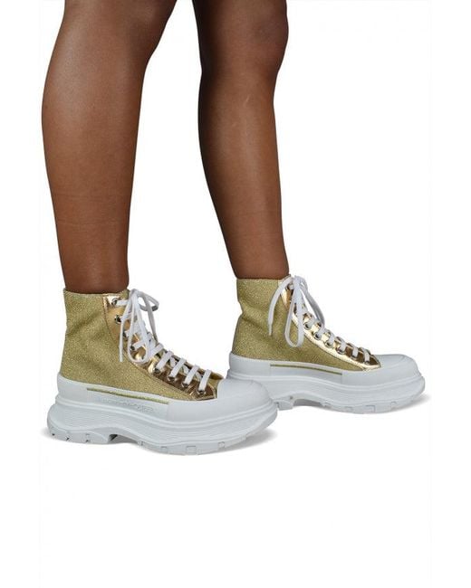 McQueen Metallic Sneakers Tread Slick