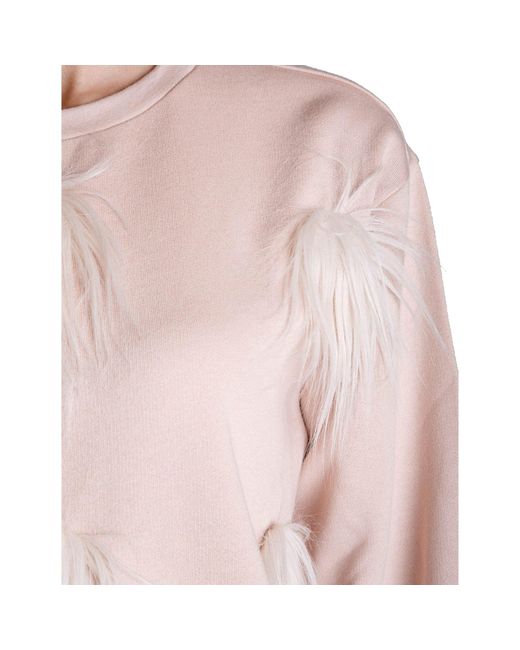 Stella McCartney Cotton Sweatshirt in het Pink