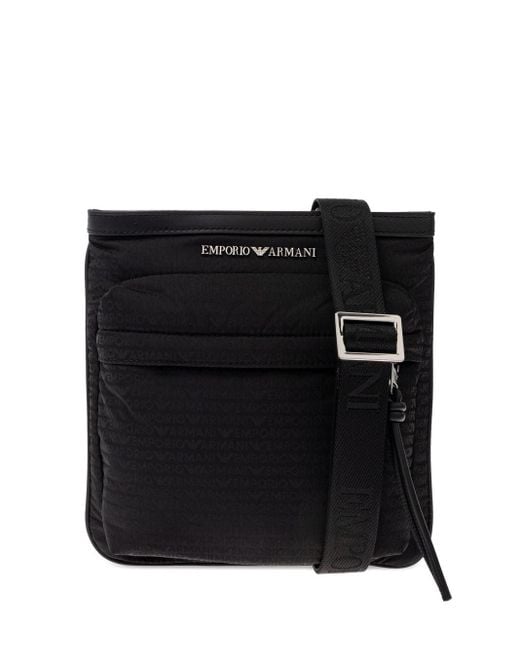 Emporio Armani Nylon Crossbody Bag in Black für Herren