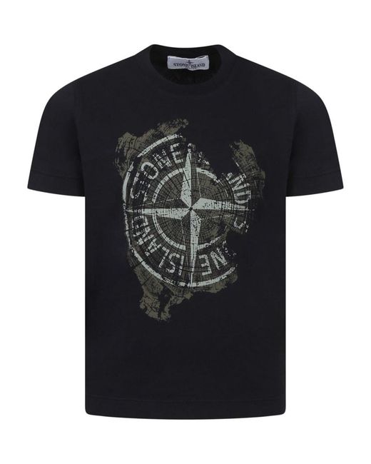 Stone Island T -shirt in het Black