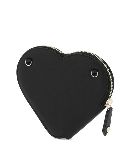 Vivienne Westwood Black Heartform Crossbody Bag