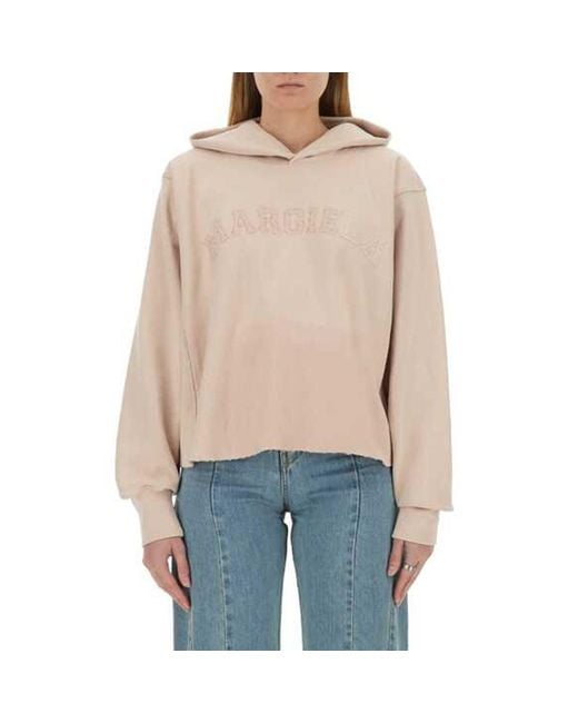 Maison Margiela Pink Logo Sweatshirt