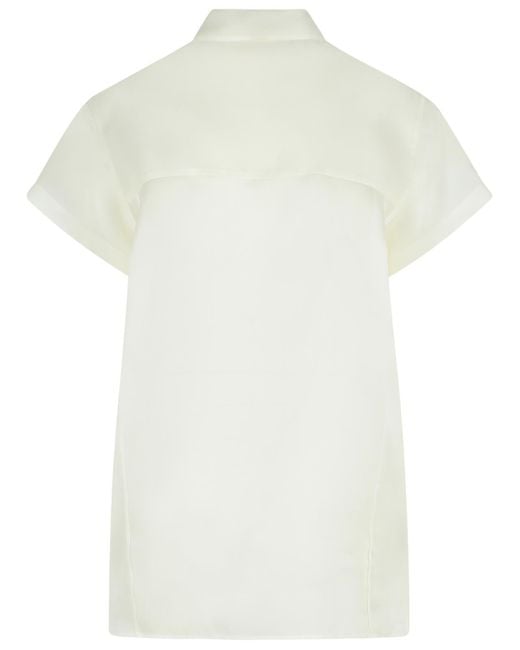 Khaite 'keefe' Wit Zijden Shirt in het White