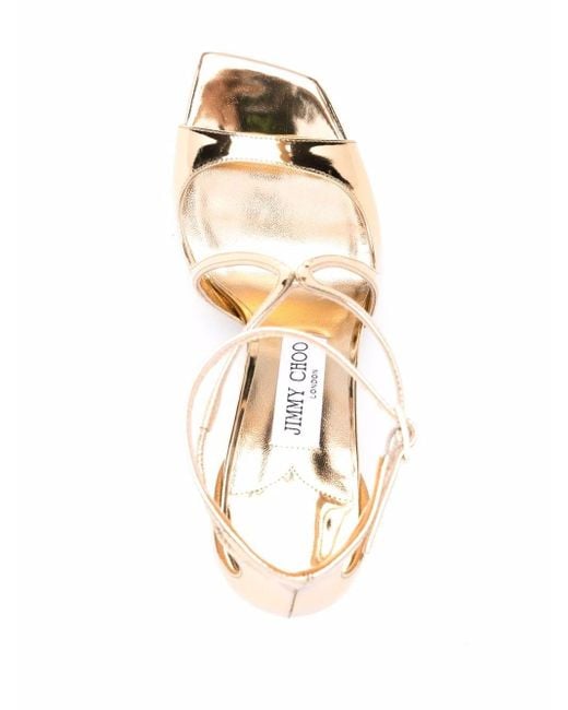 Jimmy Choo Metallic Azia Effect Sandals for men