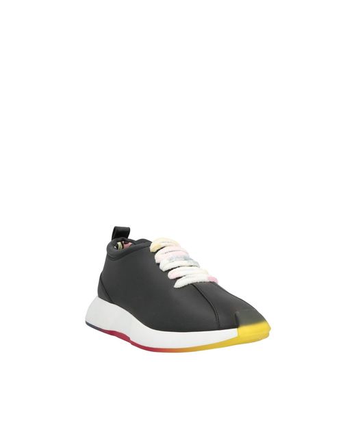 Giuseppe Zanotti Lederen Sneakers in het Black voor heren