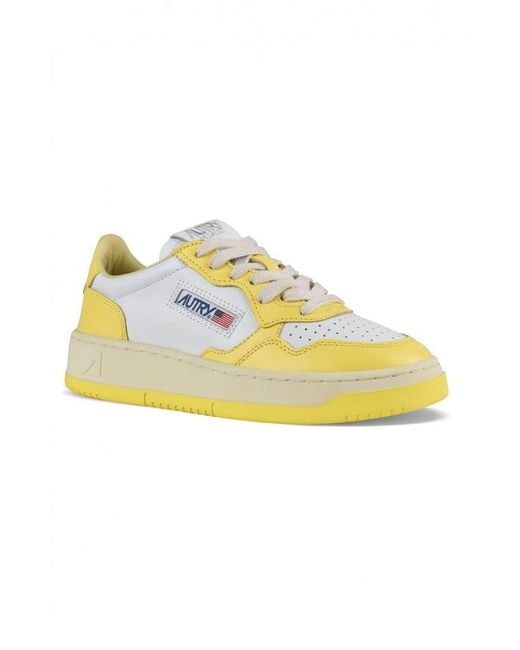 Autry Yellow Medalist Sneakers
