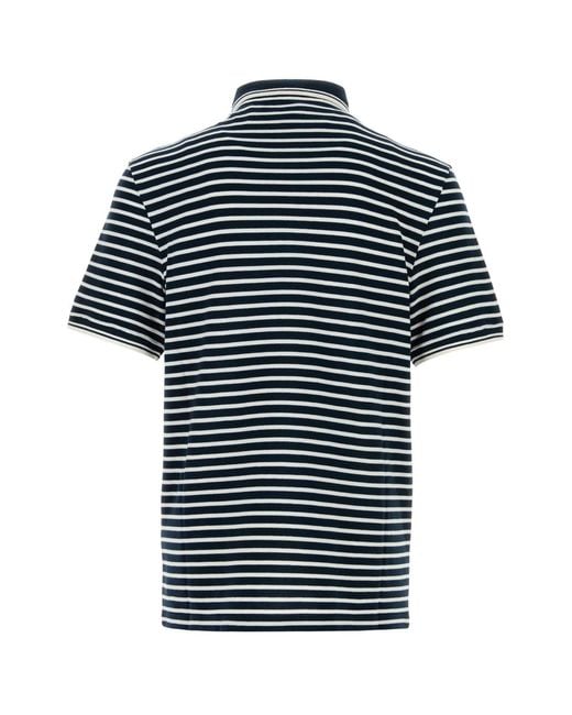 Valentino Garavani Black Embroidered Piquet Polo Shirt