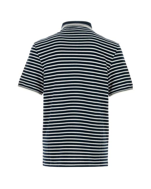 Valentino Garavani Black Embroidered Piquet Polo Shirt