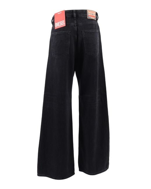 DIESEL Black 5 Pockets Cotton Lyocell Jean