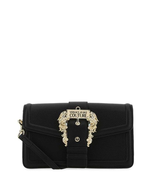 Versace Jeans Black Synthetic Leather Crossbody Bag