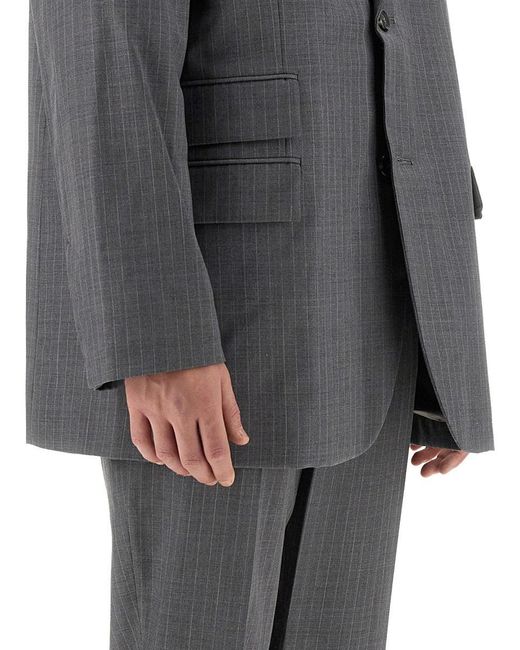 Helmut Lang Gray Virgin Wool Jacket for men