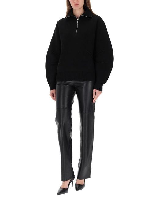 Helmut Lang Black Zippered Apex Jersey