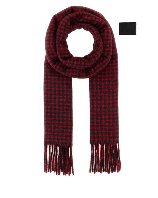 Jil Sander Embroidered Wool Scarf