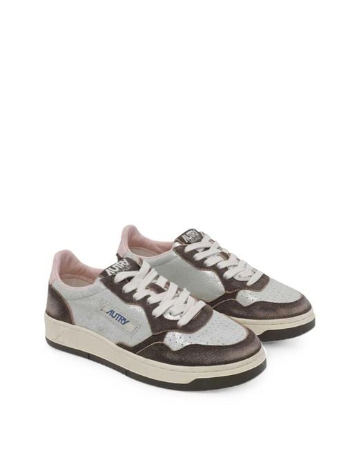 Autry White Color Block Sneakers