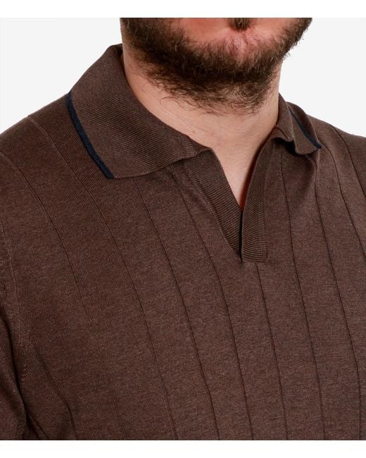 Gran Sasso Brown T Shirts And Polos