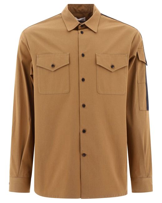 Alexander McQueen Alexander Mc Queen Overhirt Jacket Met Logo -details in het Brown voor heren