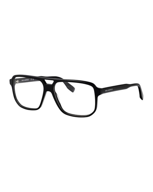 Karl Lagerfeld Black Aviator Optical Kl6156 1 for men