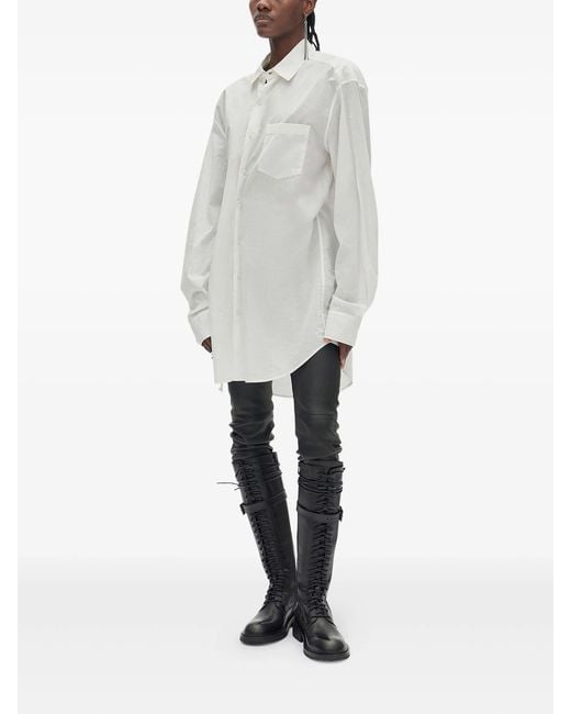 Ann Demeulemeester White Elisabeth Long High Comfort Shirt