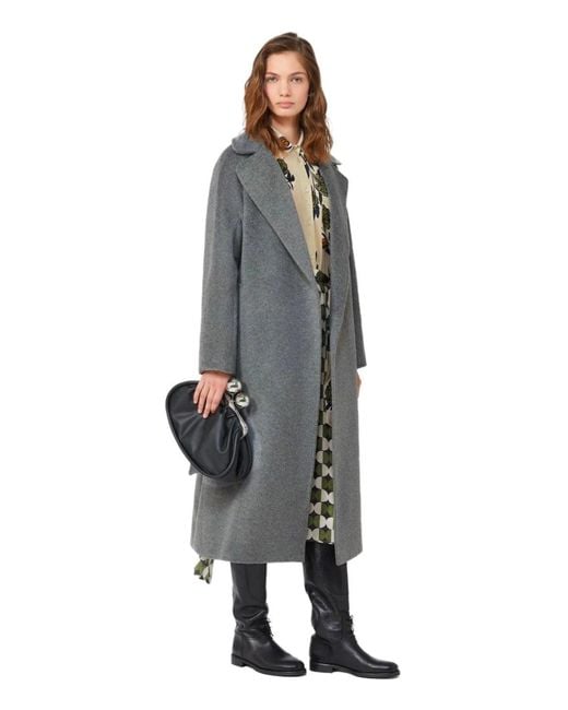 Weekend by Maxmara Gray Tempera Belted Coat