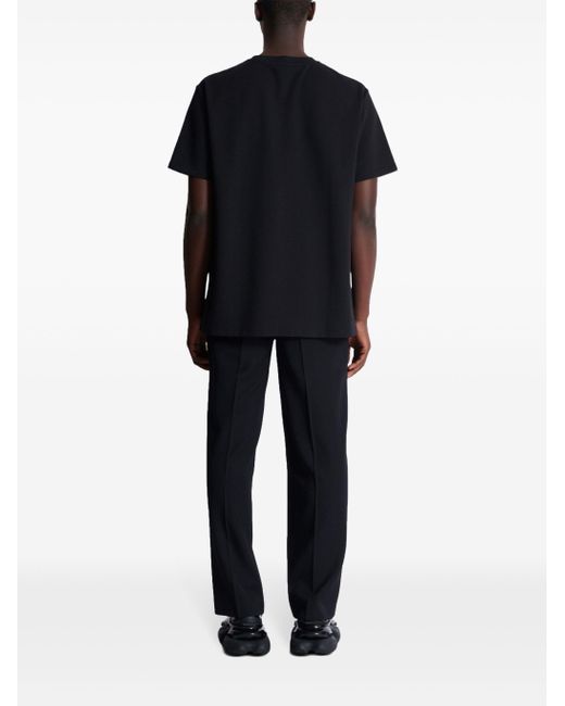 Balmain T -shirt Met Pb -borduurwerk in het White voor heren