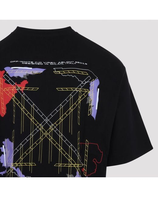 Off-White c/o Virgil Abloh Black Archigeograpgy Arrow Skate T Shirt