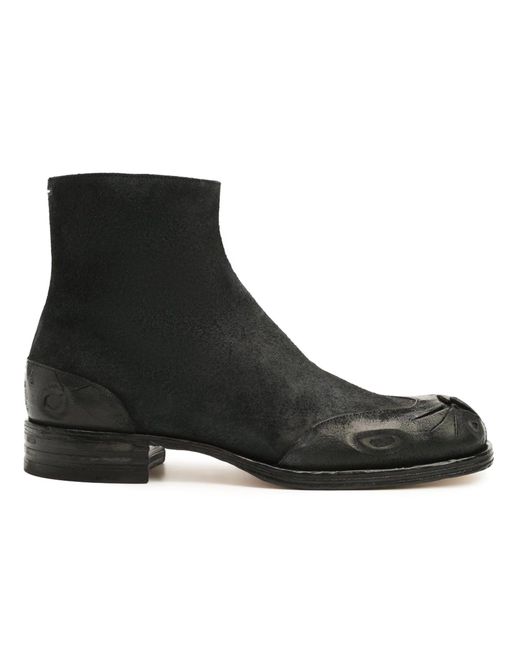 Maison Margiela Stiefel aus Wildleder in Black für Herren