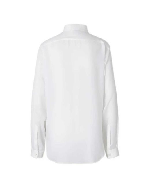 Tom Ford White Pleated Bib Shirt