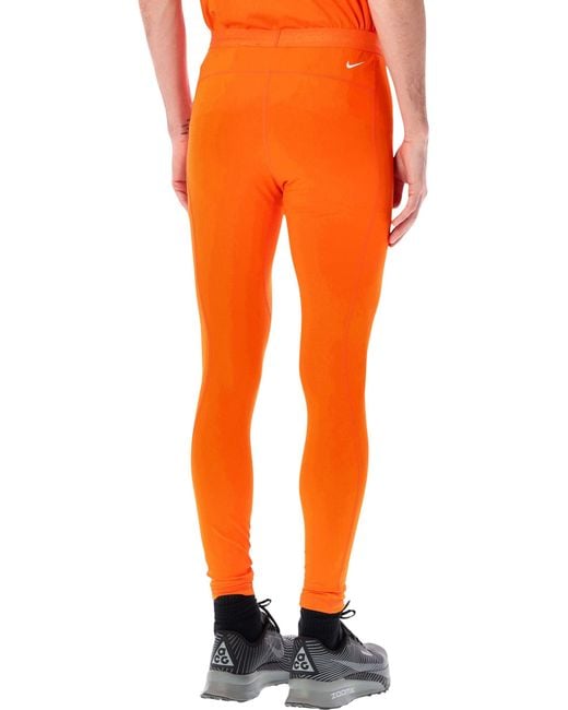 Nike Orange Acg Performance Fitted Leggings
