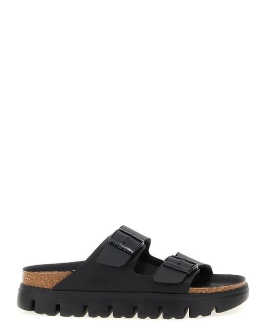 Birkenstock Black 'Arizona Pap Chunky' Sandals