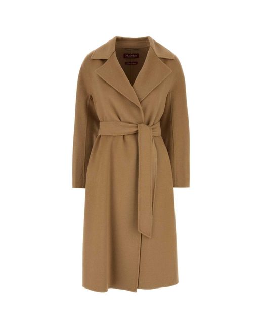 MM STUDIO Natural Wool Blend Cles Coat