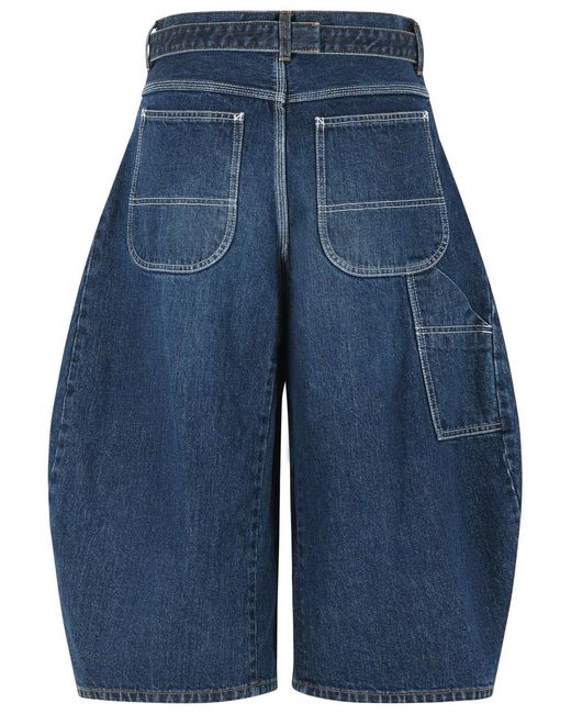 Vaqueros de algodón azul Sacai de color Blue