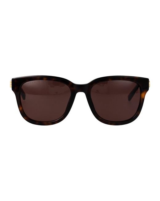 Gucci Brown Havana-Havana- Acetate Sunglasses