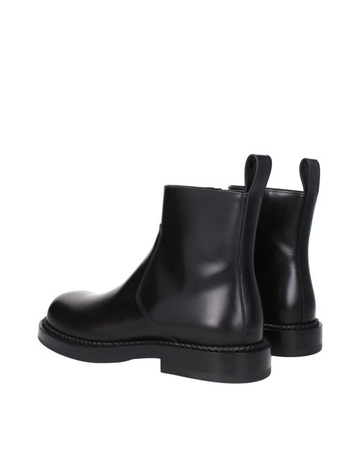 Bottega Veneta Black Leather Strut Ankle Boots for men