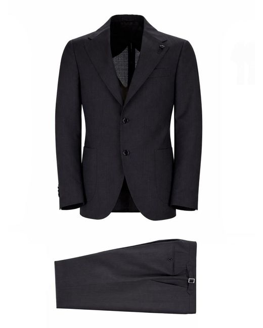 Lardini Black Two-Piece Suit for men