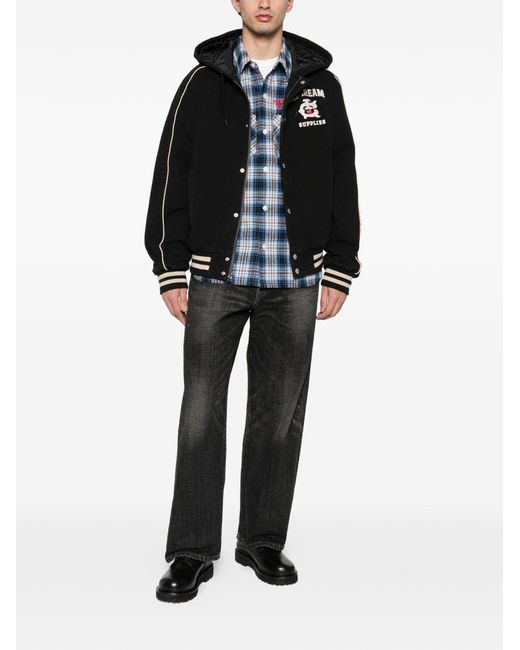 ICECREAM Blue Checked Cotton Shirt for men
