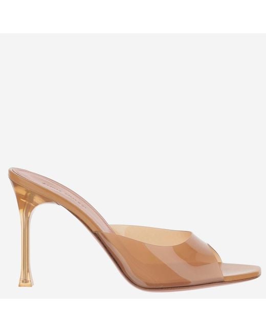 AMINA MUADDI Brown Alexa Glass Sandals