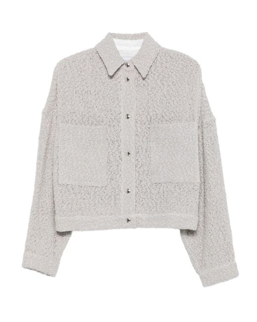 IRO Jack Met Textuur En Zak in het White