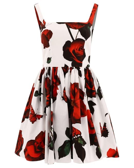 Vestido de "Tudor Rose" de Alexander McQueen de color Red