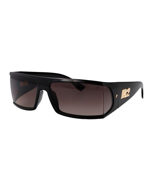 DSquared² Black Squared Sunglasses D2 0140/S 807 for men