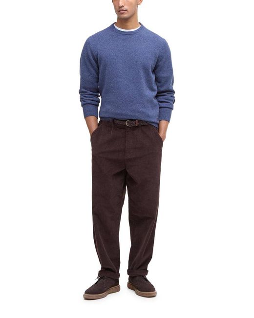 Barbour Blue Wool Jersey for men
