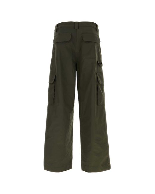 Valentino Garavani Green Polyester Blend Cargo Pant for men